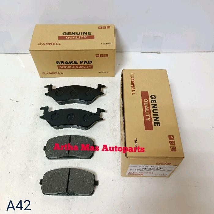 Terbatas Kampas Rem Depan Starlet Kapsul Ep80 Ep81 Brake Pad Starlet Kapsul Ep80 Ep81 Cakram