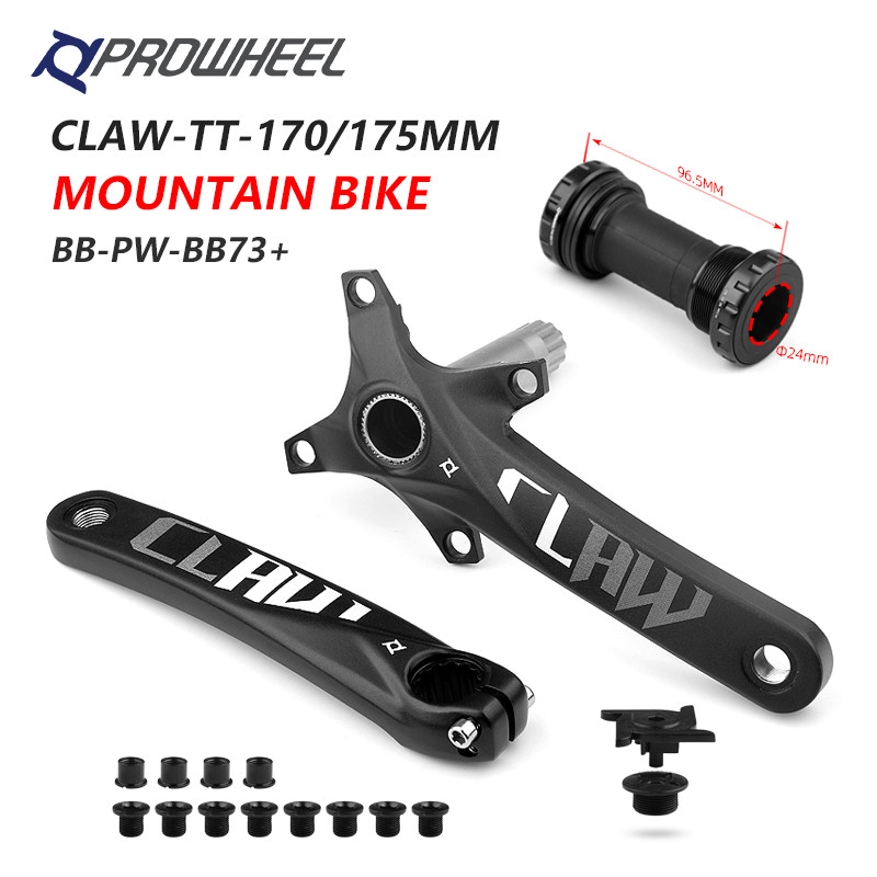 PROWHEEL 104BCD Mountain Bicycle Crankset 170mm 175mm Crank and Bottom Bracket BB MTB Cranks