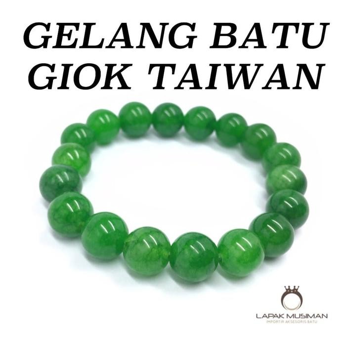 GELANG BATU GIOK TAIWAN ASLI NATURAL