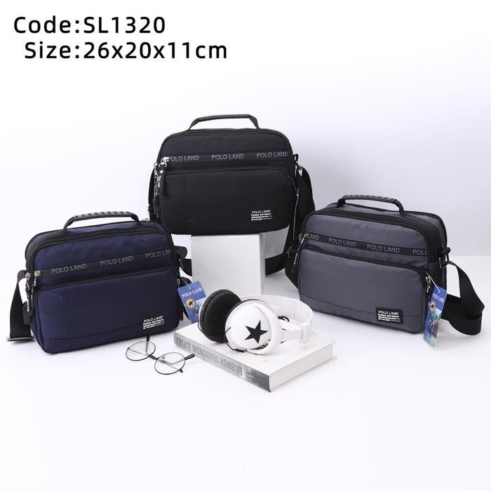 Limited Polo Land Tas Selempang Pria Wanita Bahan Anti Air Usb Terlariss 