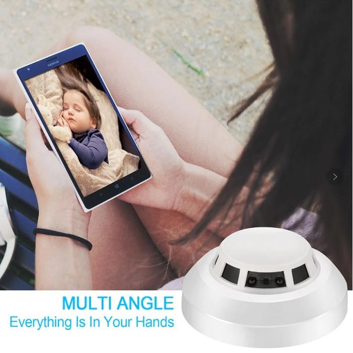 Wireless Hidden Security WIFI Camera Smoke Detector Dummy