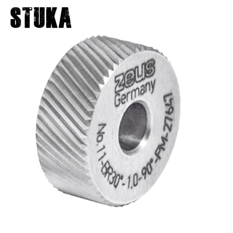 BEST SELLER ZEUS 20*8*6 BL/BR  30° 45° HSS Single Wheel Hommel+Keller Knurling Tools For CNC Lathe