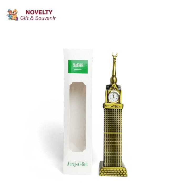 irin- Pajangan Miniatur Jam Abraj Al Bait Souvenir Negara Arab Saudi