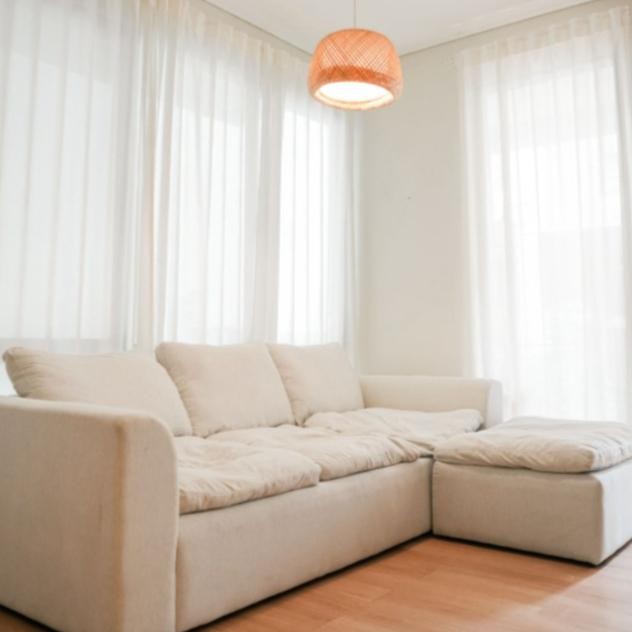 LAZY SOFA - Sofa Korea Fluffy Dakron Aesthetic 4 Seater Halus Lembut Kode 321