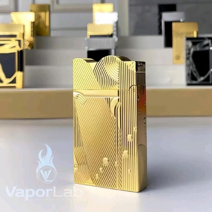 korek api sumbu classic denting ROWENTA original vintage oil lighter model mermaid gold sanji one