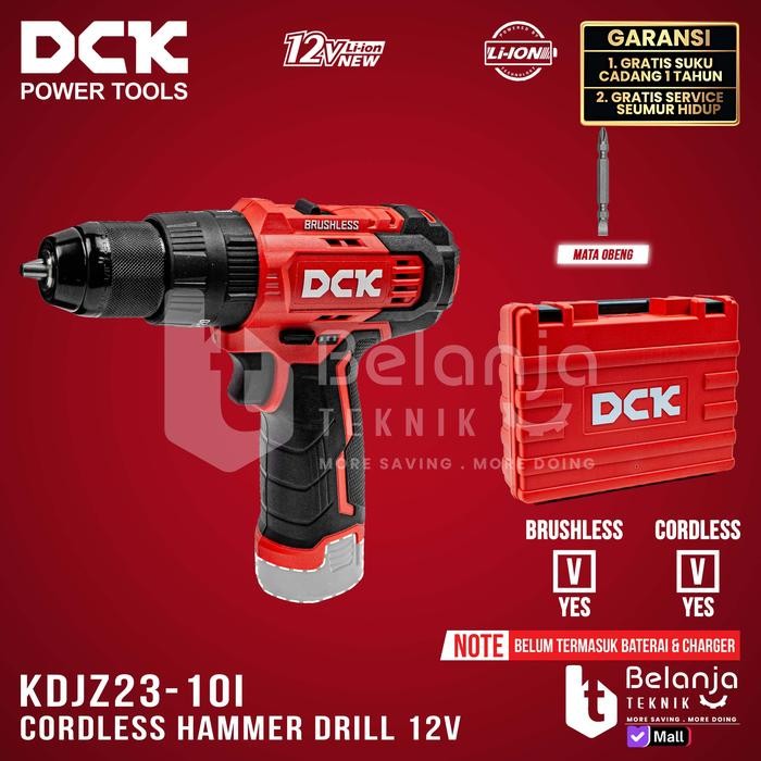 Dck Mesin Bor Tembok Baterai Cordless Kdjz23-10I Bor Kdjz 23-10I - Unit Only
