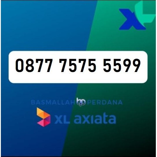 Nomor Cantik XB77 7575 5599 Perdana XL 4G 5G YOP925