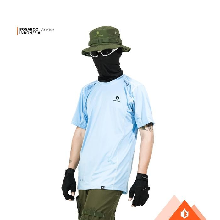 BOGABOO GIZLAN - Base Layer Sports Lengan Pendek - Baselayer Olahraga Outdoor Hiking Gunung