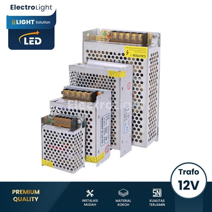 BERKUALITAS Trafo adaptor power suply 12V 3A 5A 10A 20A 30A Untuk lampu strip LED