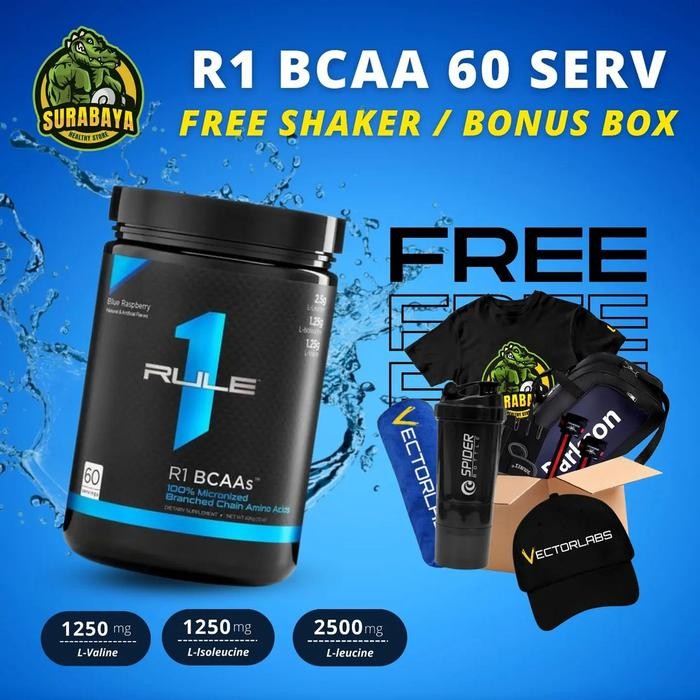 ORIGINAL  R1 BCAA 60 Serving Rule1 Rule One Protein BCAAs Not Amino Whey Isolate