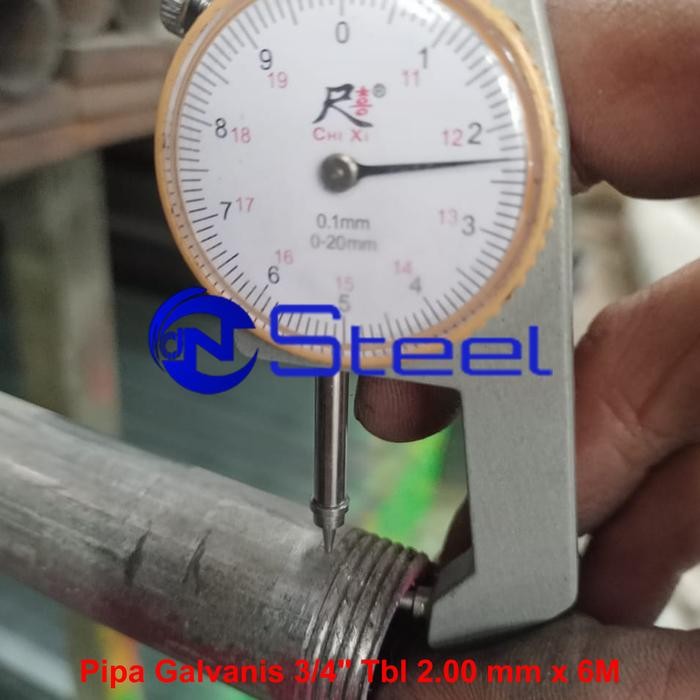 Lansungkirim- Pipa Galvanis 3/4" X 6 M Tebal 1.7Mm 2.3Mm 2.6Mm Pipa Gip 3/4 Inch