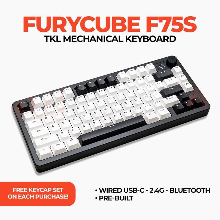 Furycube F75S TKL Wireless Aluminium 82 keys Mechanical Keyboard