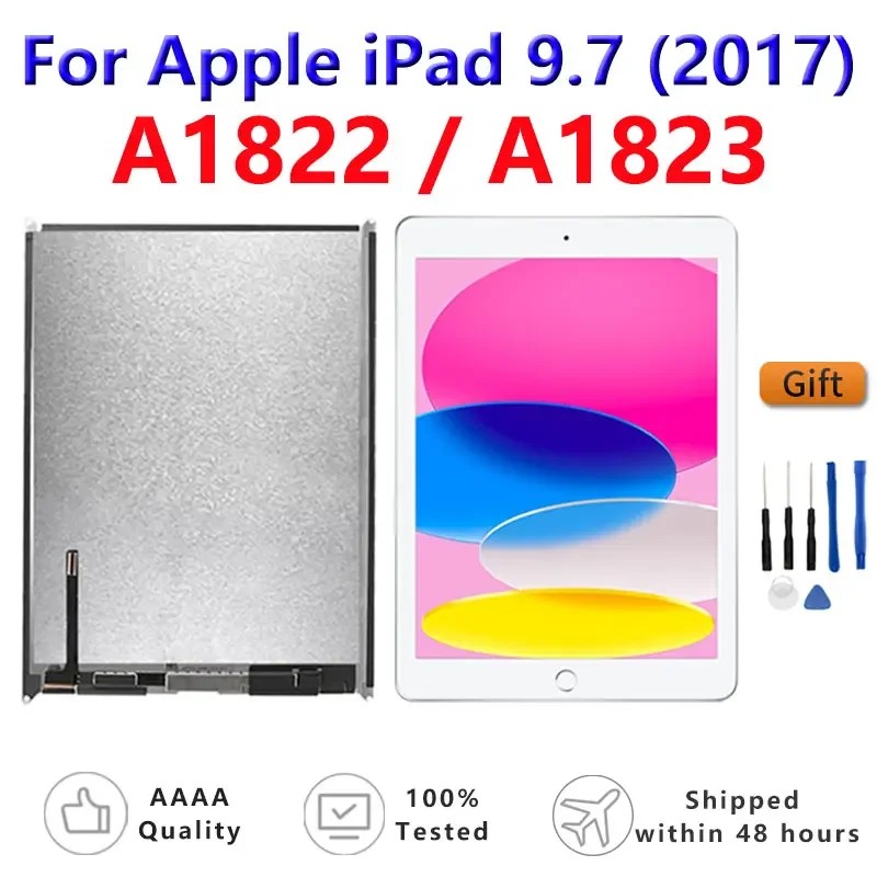 Lcd Touch Screen For Apple Ipad 5 5Th Gen A1822 A1823 Ipad 9.7 2017 Assembly Digitizer Front Glass