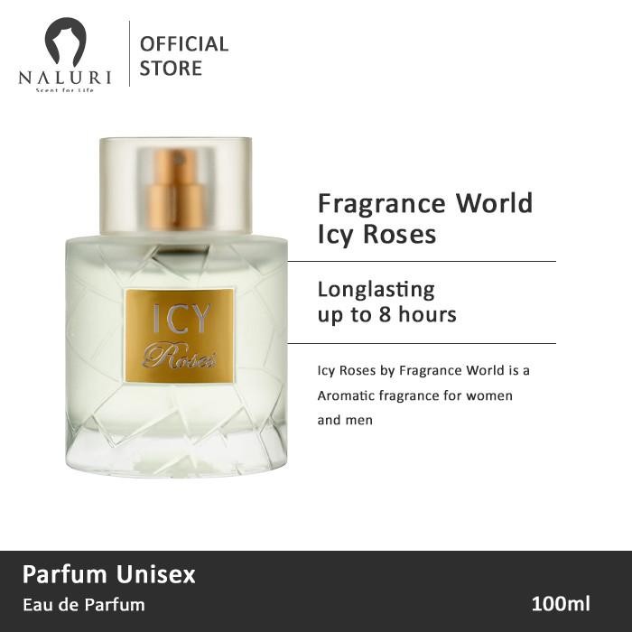 Parfum Original Fragrance World Icy Roses for Unisex EDP 100ml Perfume Kosmetik Lipstick Alis