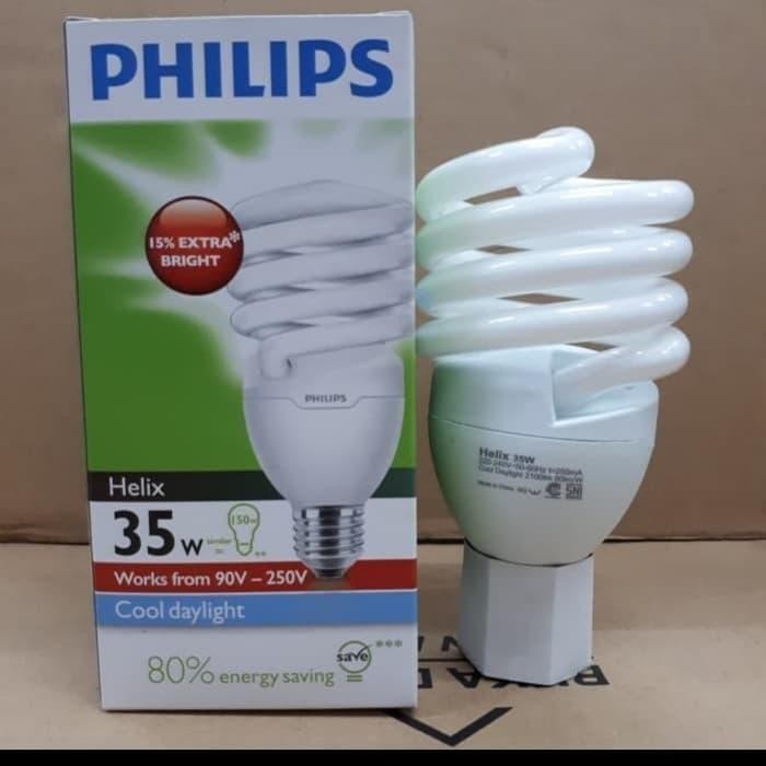 33i3- Philips Helix 35 Watt Lampu Tornado Spiral Ulir