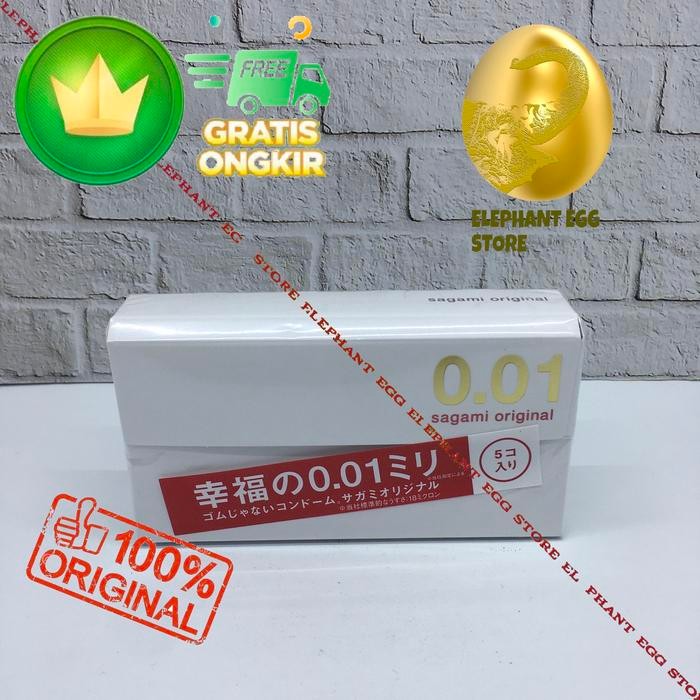 BisaInstan- Kondom Sagami Original 001 0.01 Isi 5 Pcs