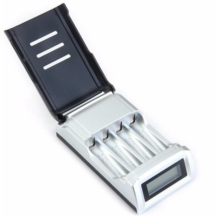 Taffware Fast Charger Casan + 4 Baterai Aa Aaa Rechargeable Doublepow Berkualitas