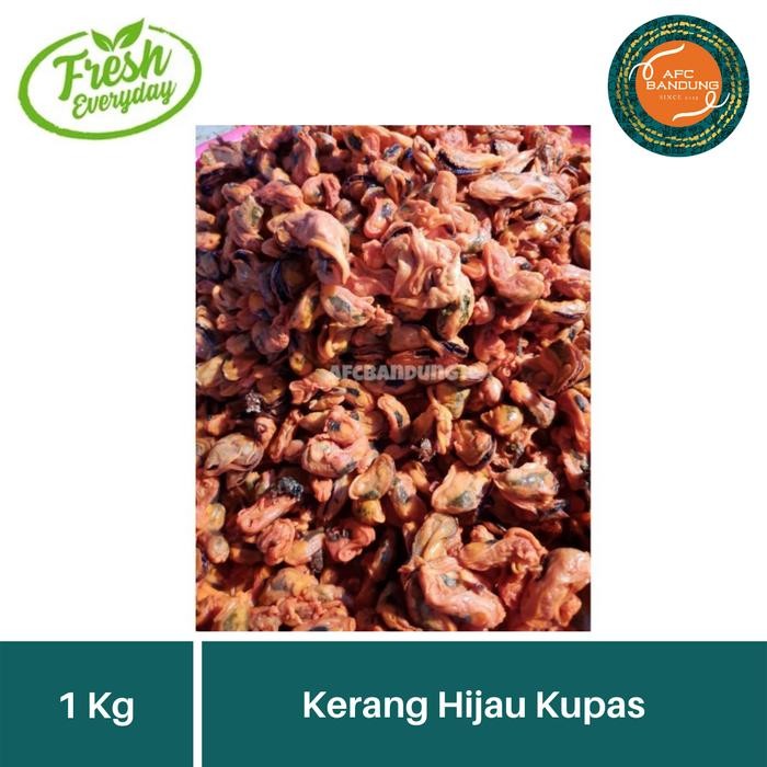 Eat77- Kerang Hijau Kupas 1Kg / 500Gr Kerang Ijo Mentah Siap Olah Bersih