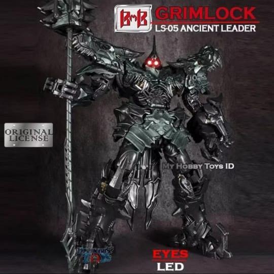 HOT SALE ACTION FIGURE ROBOT GRIMLOCK DINOSAURUS MATA LED SIZE BESAR DINOBOT OPTIMUS ( GRIMLOCK