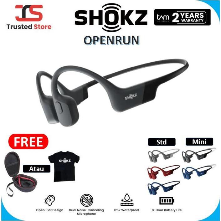 Aftershokz OpenRun Wireless Bone Conduction Headphone - Headset On-ear