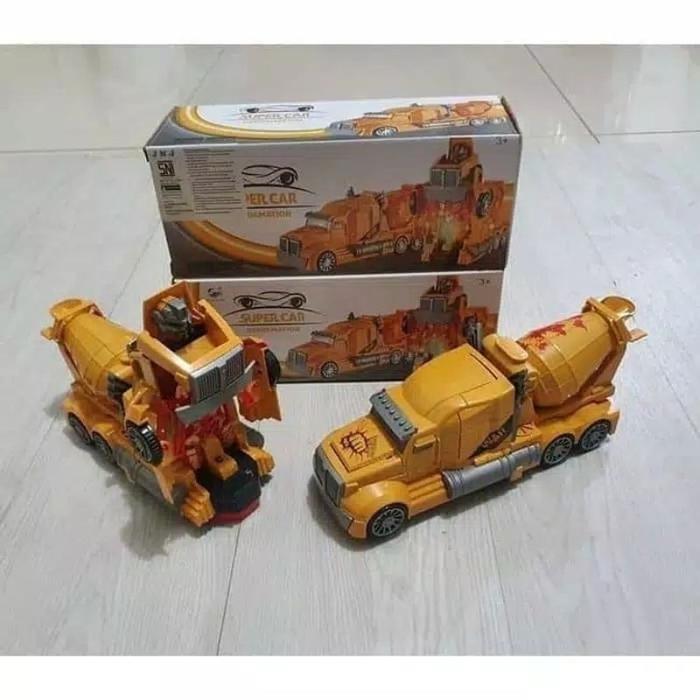 TRUCK ROBOT-TRUK TRANSFORMERS-MAINAN TRUCK EXCAVATOR-MAINAN ROBOT