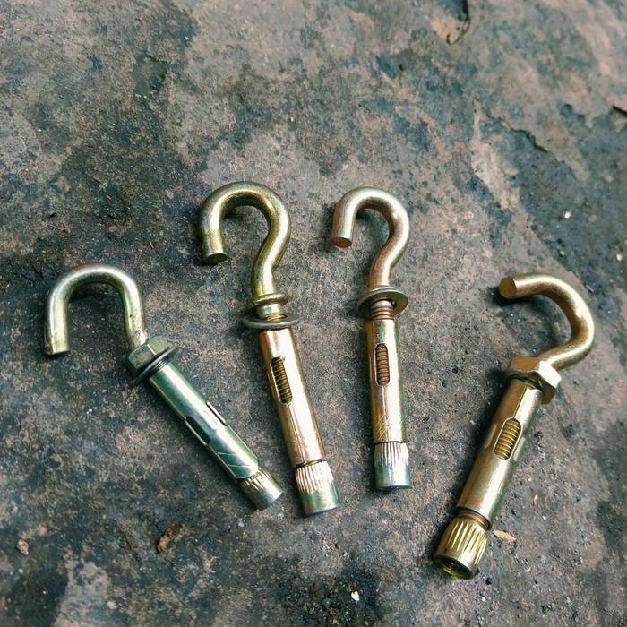 NEW hook anchor dynabolt 16mm 12mm 10mm 8mm dynabolt ancor bolt original