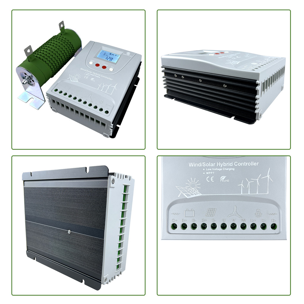 3000W 12V 24V 48V Mppt Solar Charge Controller Wind Solar Hybrid Charge Controller Regulator For
