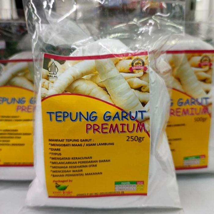 Tepung Garut 250 dan 500gr Premium / Pati Garut / Arrowroot / Tepung Pati Irut / Jengkirut / Pati