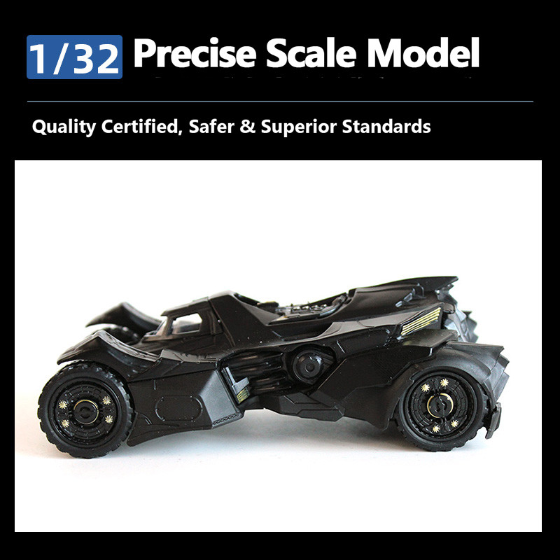 JADA 2015 Arkham Knight Batmobile 1:32 Die-Cast Model - Primer Black with Free-Rolling Wheels