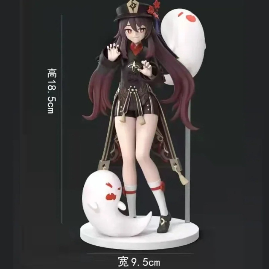 20CM Game Genshin Impact HuTao Figure Seventy-seventh Wang Sheng Hall Master Desktop Figurines PVC