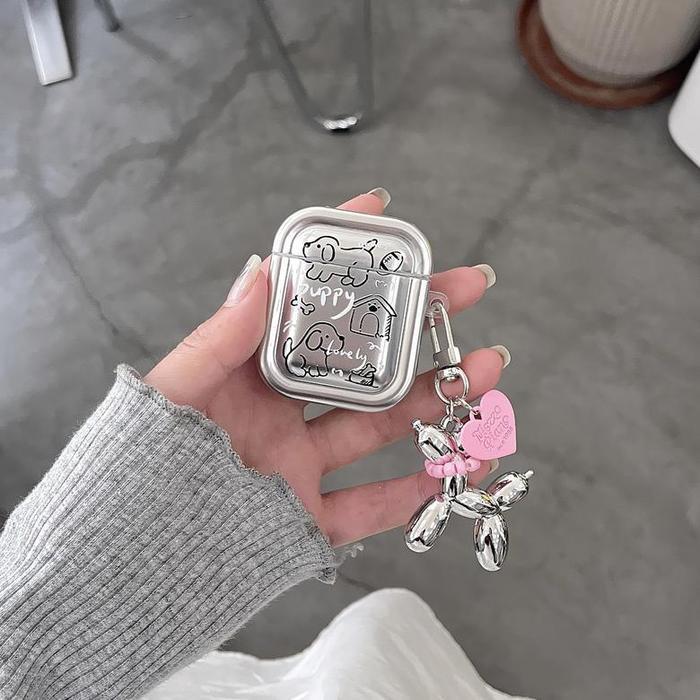 Pink Puppy Softcase for Airpods 1 2 Pro 3 Case Airpods Inpods TWS Lucu