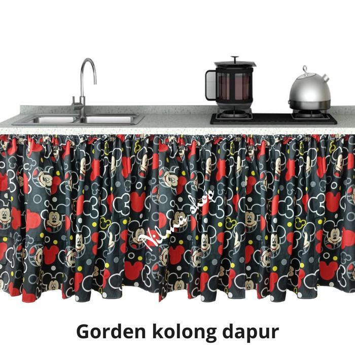 NEW gorden kolong dapur motif karakter lucu