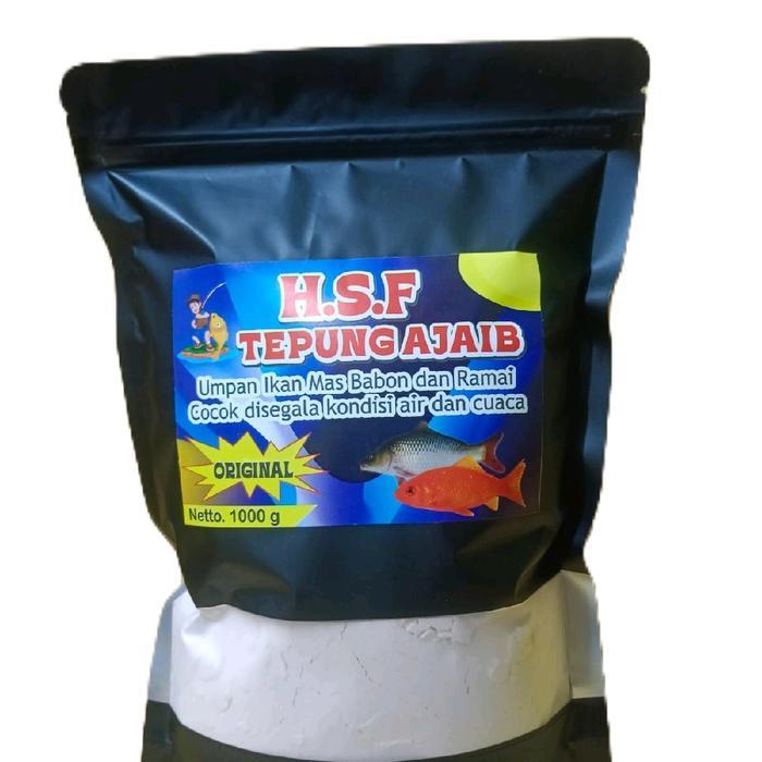 HSF. Tepung ajaib umpan ikan mas babon dan rame