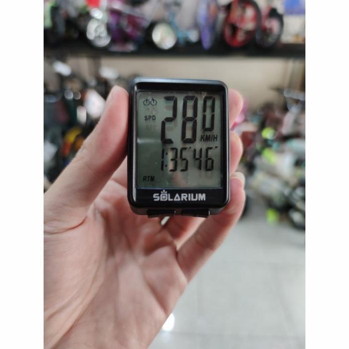 Speedometer Sepeda Solarium Wireless