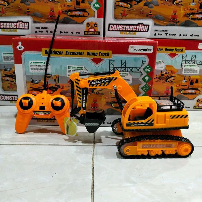Mainan Beko Excavator Remote -Dump Truck -Bulldozer-Beko Asap-Beko Telolet bisa jalan ada lampu - BE