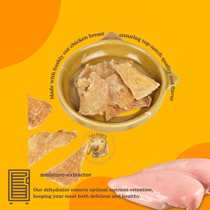 CHICKEN JERKY by Lula Doggery - Snack Anabul Homemade Anjing & Kucing