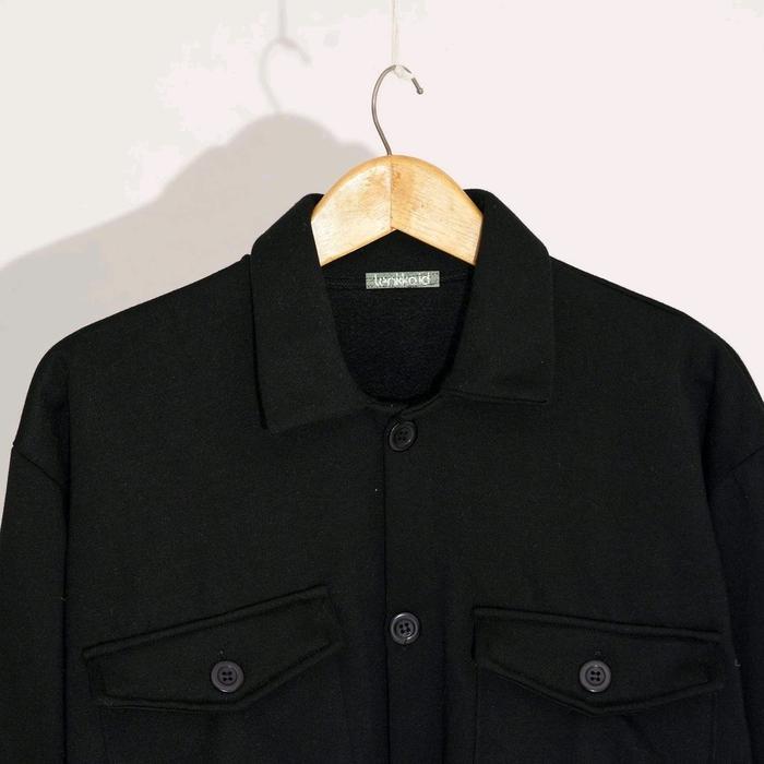 jaket wanita olin button gaya casual korea Outer Lengan Panjang - hitam, all size