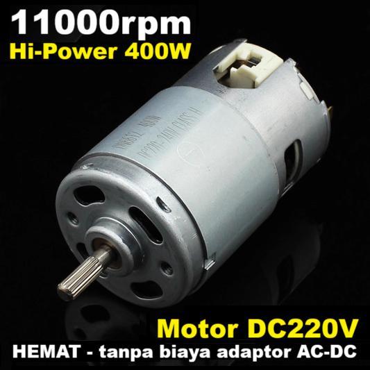 Dinamo High Power 400W Speed 11000rpm 220V-240V DC Motor DIY Mini Grinder Mesin Bor Gerinda