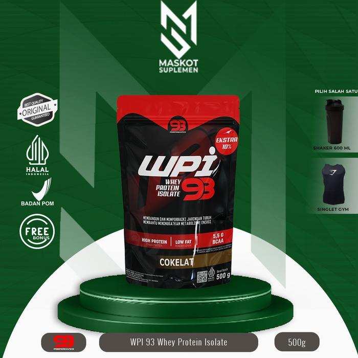 Wpi 93 Whey Protein Isolate 500Gr Susu Diet 100% Whey Protein Isolate