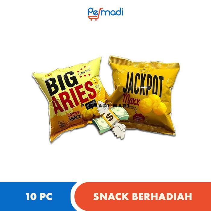 NEW Chiki Jagung Corn Ball Jackpot Maxx Big Aries Treasure Undu Isi 10 pc