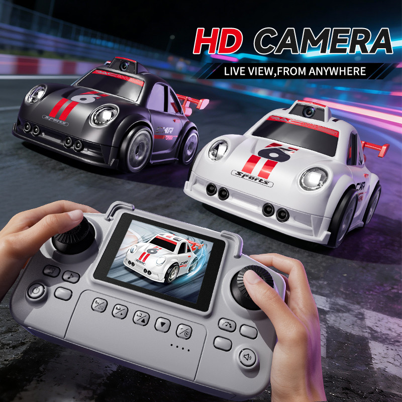 Mini RC Car with FPV Camera 2.4 inches Screen Remote Control Car 2.4G Rc Drift Car Racing