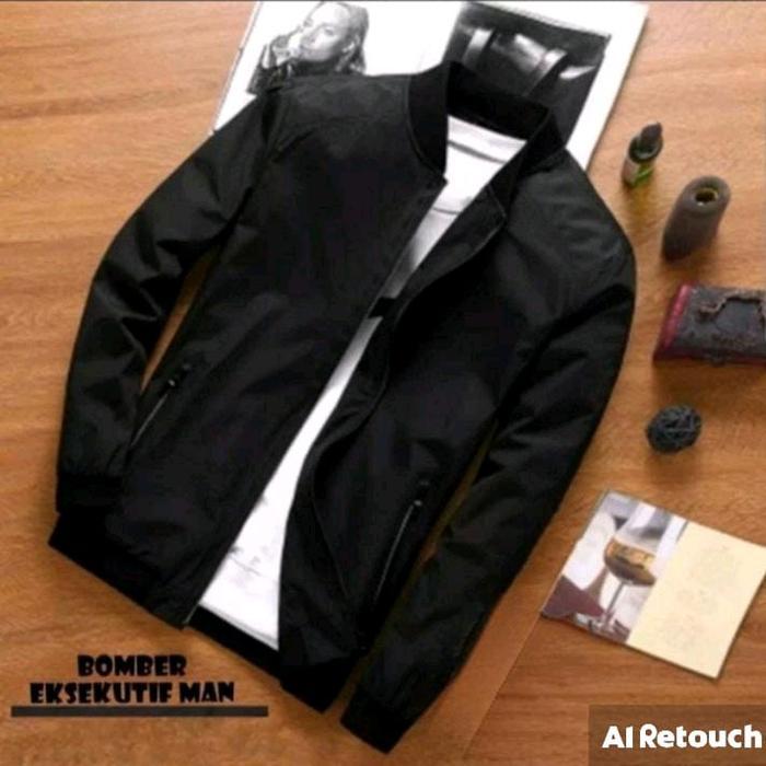 Jaket Parasut Bomber Pria_Jaket Bomber Exsekutif Man Stylist Casual Nyaman ( BAHAN PARASUT DESPO TIP