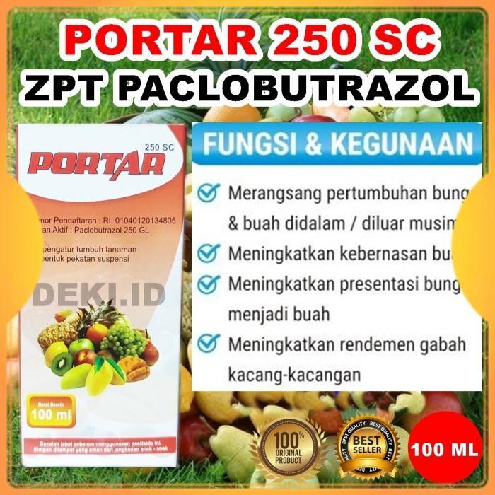 Pupuk Portar 250SC 100 ml ZPT Paclobutrazol Booster Buah Paklobutrazol