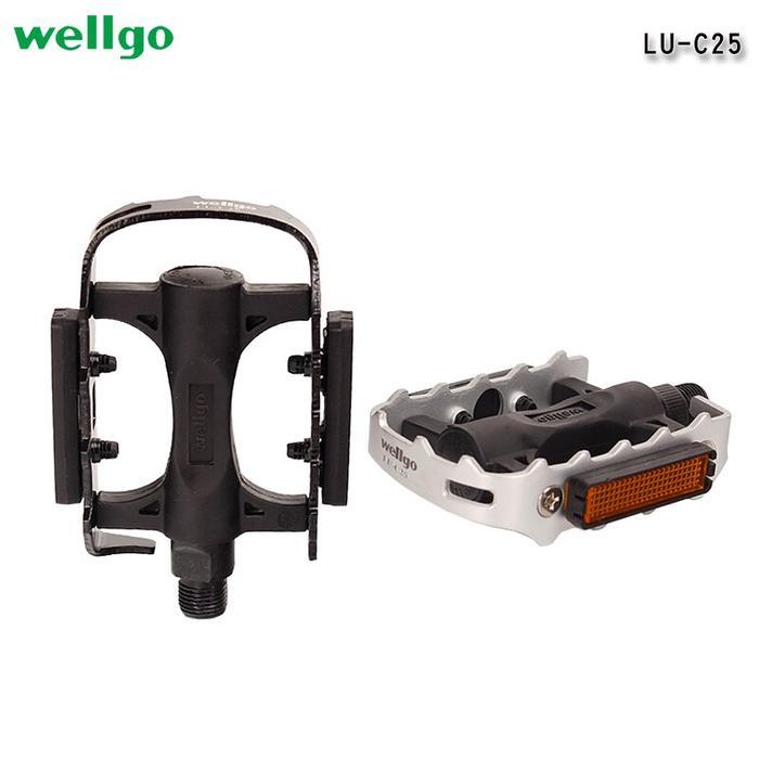 Flash Sale Pedal Wellgo Lu-C25 Luc25 Ball Bearing Seli Mtb Promend Rockbros Raze Original