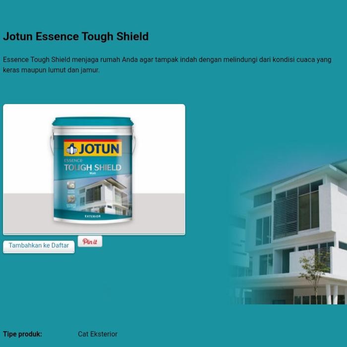 Cat Tembok Jotun Tough Shield White 18Ltr