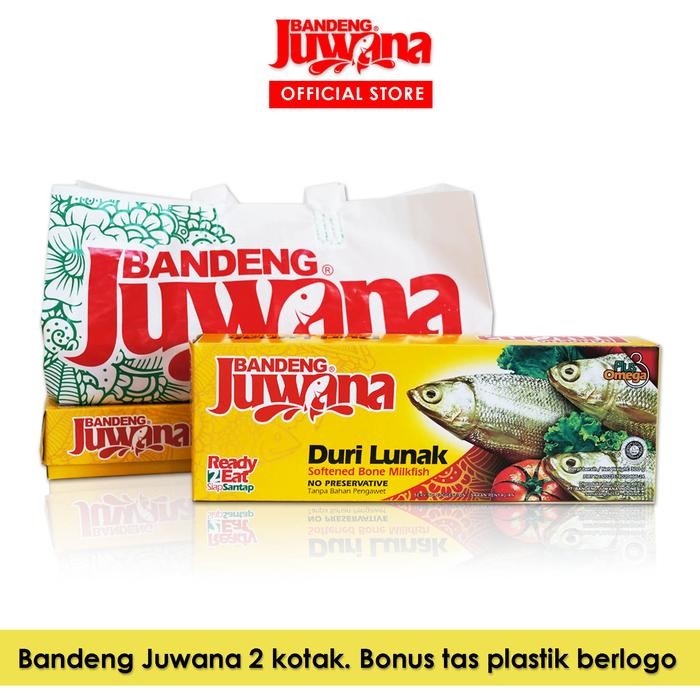 Mamiseler45 - Bandeng Presto Juwana 2 Dus Vakum + Bonus Tas Plastik - Makanan Siap Santap