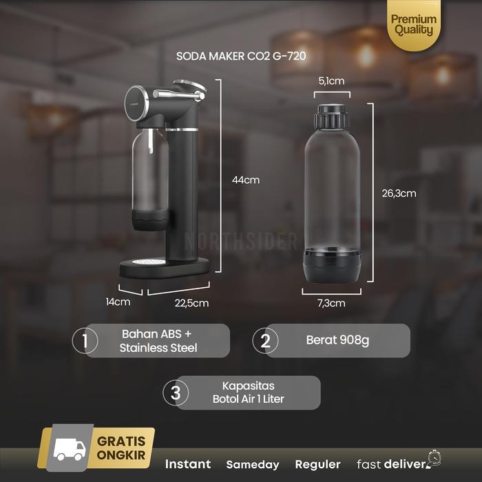 

Promo Jinsei Soda Maker Alat Pembuat Air Co2 G-720 Sale