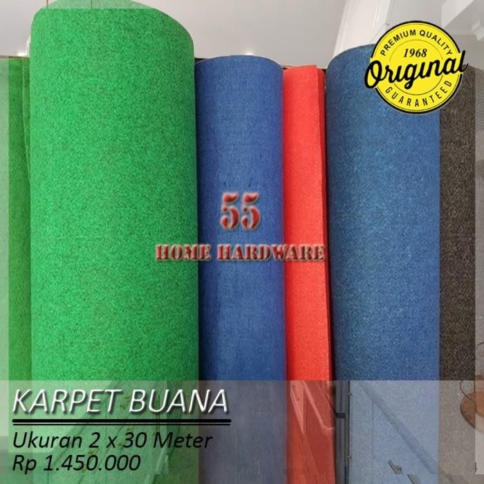 KARPET BUANA BLUDRU POLOS 1 ROLL UKURAN 2 M x 30 M