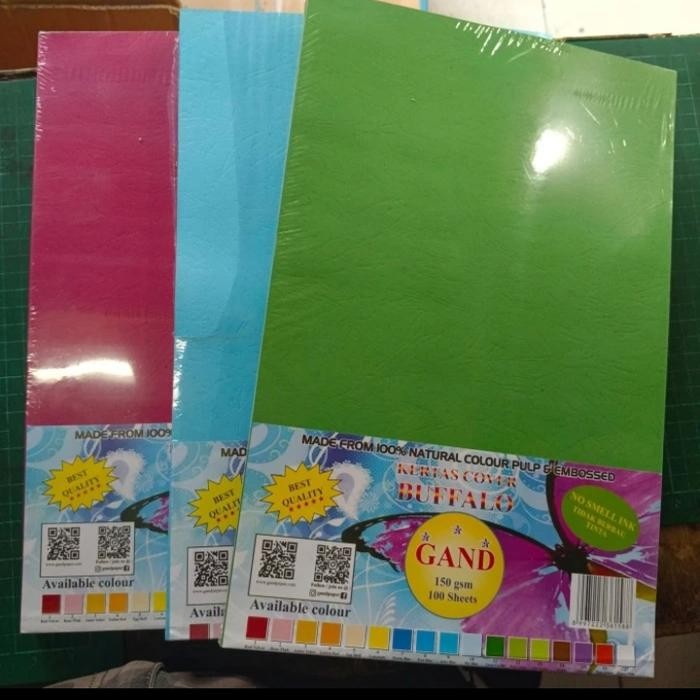 

DISKON kertas cover buffalo jilid f4 150 gr / pak 100 lembar READY STOCK