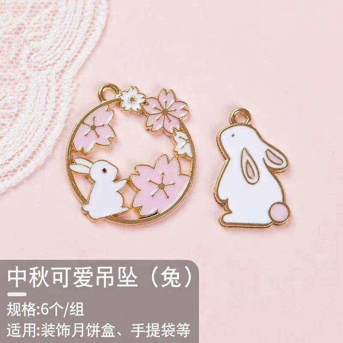 Cetakan kue bulan motif kelinci cetakan moon cake rabbit